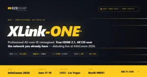 BZBGEAR Unveils HDMI 2.1 AV-over-IP and AI Conferencing Tools at InfoComm 2026