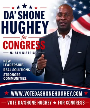 Da'shone Hughey Launches Independent Congressional Bid for New Jersey's 8th District