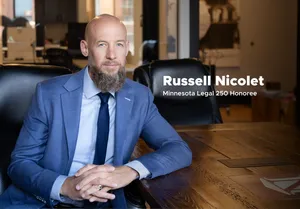 Russell Nicolet Named to Minnesota Lawyer's Minnesota Legal 250 List