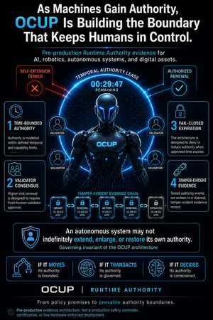 Temporal Authority Systems Launches OCUP Protocol to Regulate Autonomous Machine Control