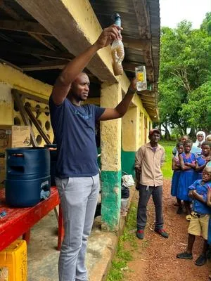 LifeStraw and SierrAfrica Diaspora Connect Install Water Filtration Systems on Tasso Island
