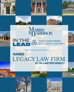 Virginia Lawyers Weekly Honors Marks & Harrison as a 2026 Legacy Law Firm