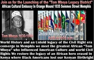 Memphis Community Launches Tom Mboya Legacy District to Restore Kenyan Ties
