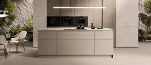 German Kitchen Center Features LEICHT's Rosso Lepanto Milan Design Showcase