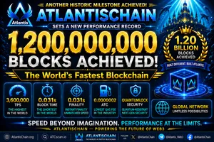 AtlantisChain Reaches 1.2 Billion Block Milestone in 446 Days