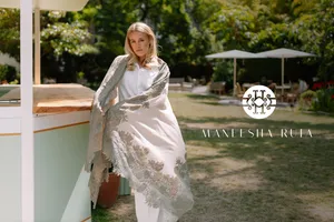 The Lace Scarf: A House Signature at Maneesha Ruia for 13 Years