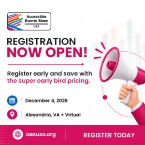 Registration opens for the USA's only event accessibility conference