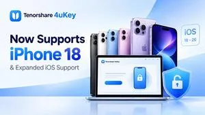 Tenorshare Updates 4uKey Software to Include iPhone 18 and iOS 26 Activation Lock Support
