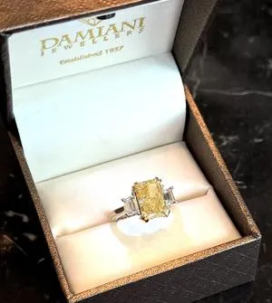 Shine Bright with Yellow Diamond Engagement Rings at Damiani Jewellers